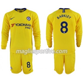 Completo Calcio Chelsea Barkley 8 Bambino Divisa Trasferta 2018/2019 ML